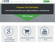 Tablet Screenshot of keywordtooldominator.com
